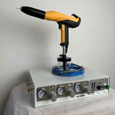 Mini-machine de peinture en poudre de métal portable avec équipement de revêtement compact à petite trémie
