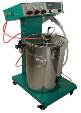 Équipement de revêtement de type machine pistolet manuel de revêtement en poudre pour la production de moteurs de roues automobiles