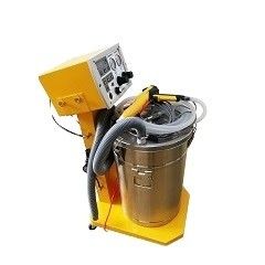 Machine de revêtement en poudre électrostatique pour l'application de revêtement sur substrat d'acier