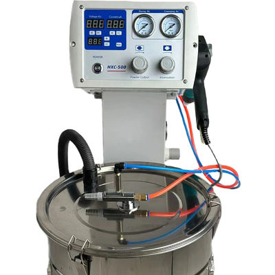 Machines de revêtement des surfaces métalliques en poudre avec pistolets de pulvérisation électrostatiques manuels