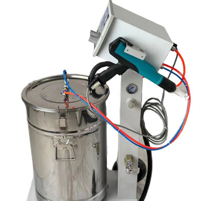 Machines de revêtement des surfaces métalliques en poudre avec pistolets de pulvérisation électrostatiques manuels